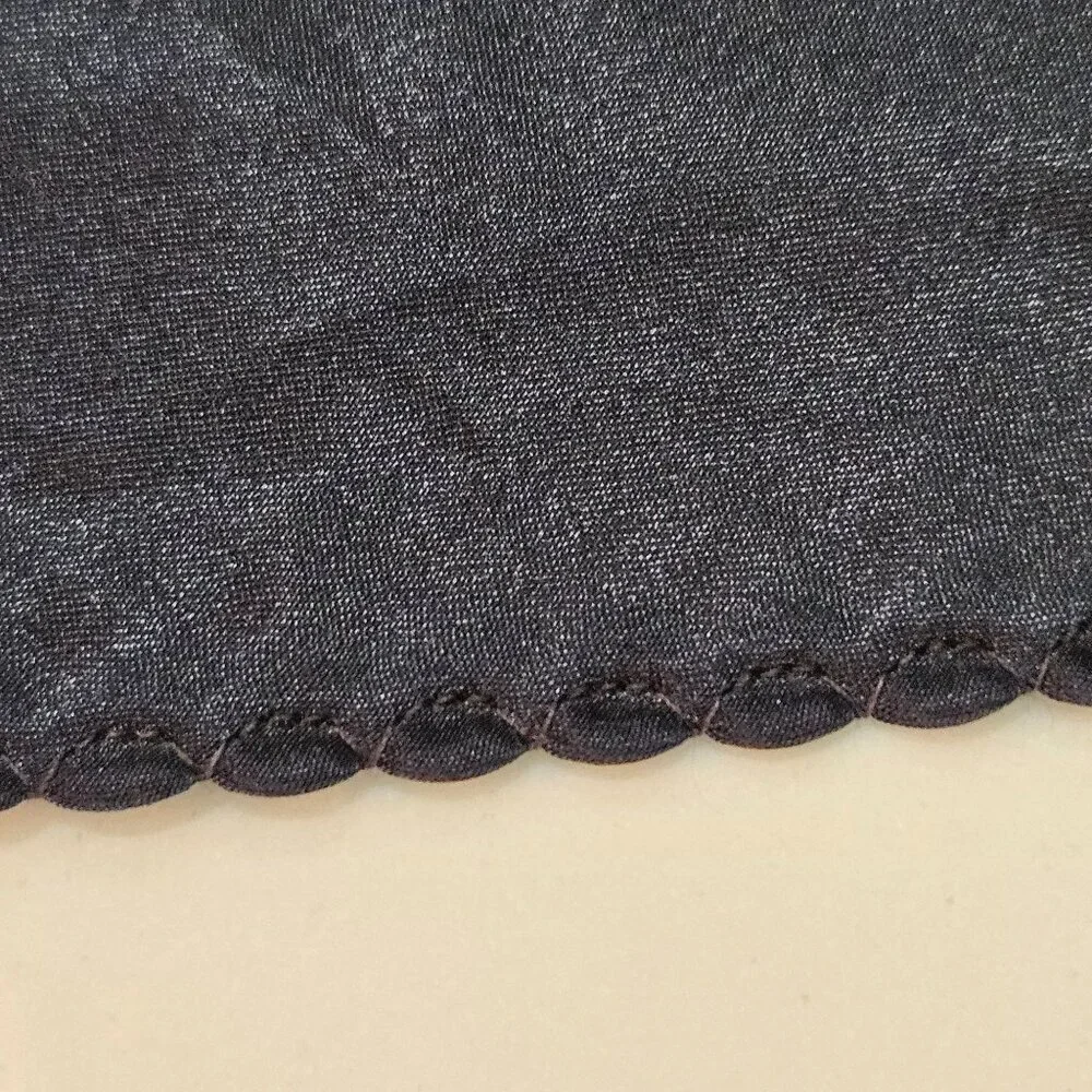 Judith Hart Black Full-Length Slip Skirt XL Vintage Polyester - Picture 4 of 10